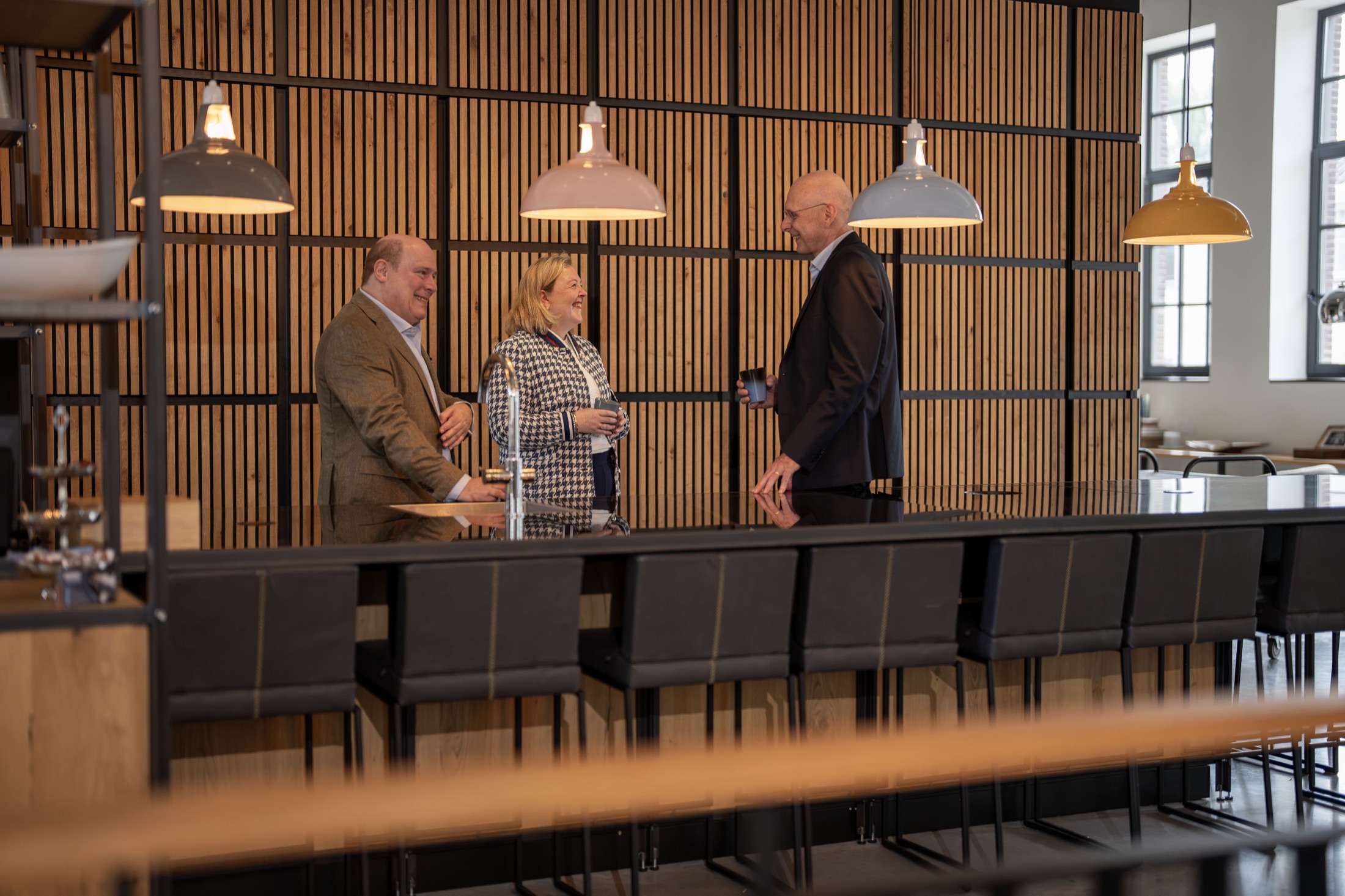 Michiel van Lanschot, Marjolein Kappert en Johan Reinhoudt in gesprek